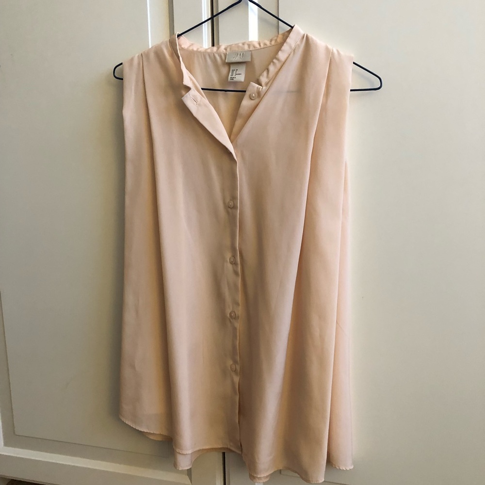 Pink Button Up Tank